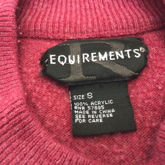 Requirements - Mauve short sleeve crew neck pullover sweater - Picture 3 of 4